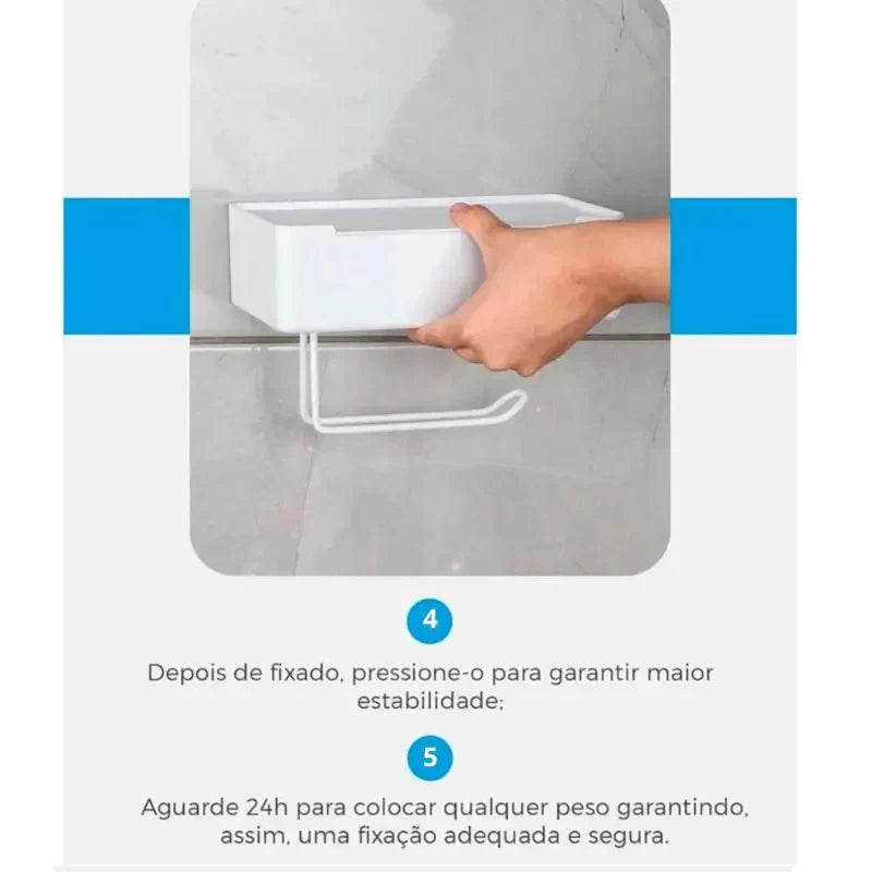 Porta papel Higiênico e Lenço Umedecido