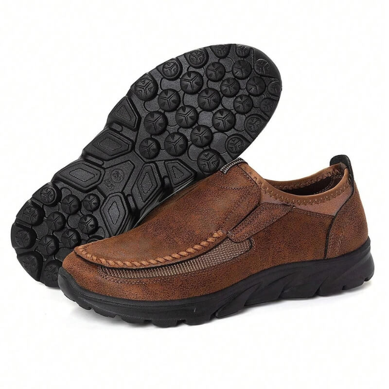 Sapato Mocassim Casual Masculino Confort Antiodor Cinza