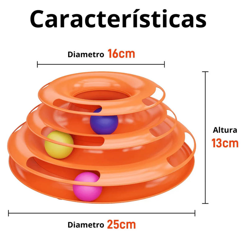 Torre Interativa com Bolinhas para Gatos