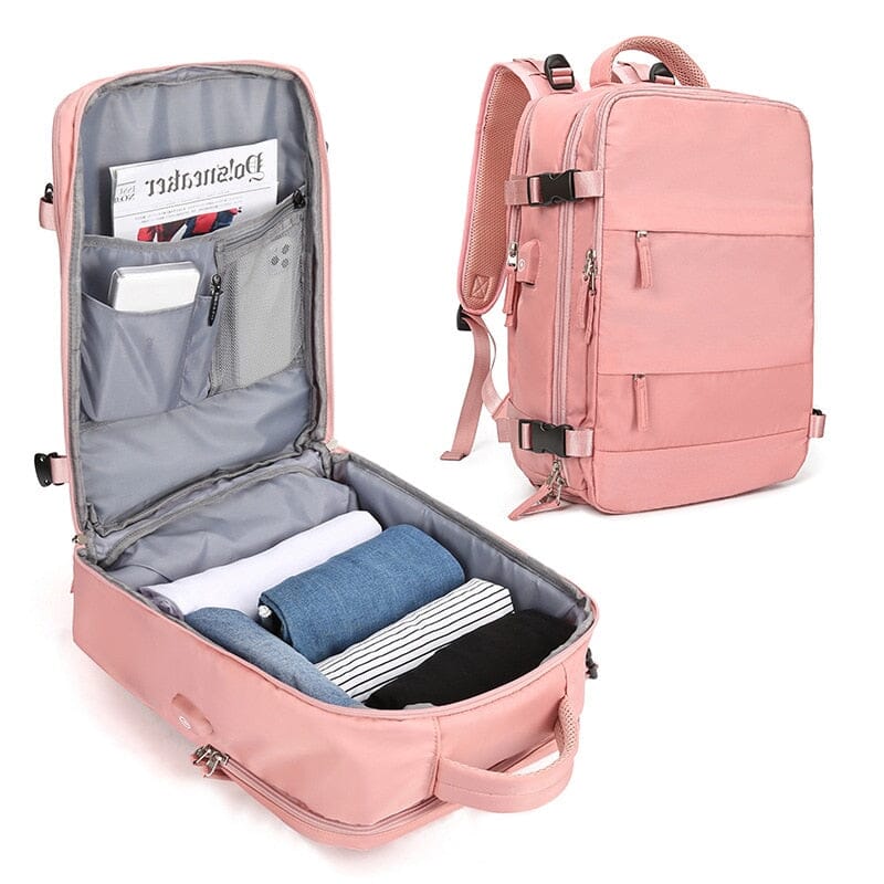 TravelDream - Mochila de Viagem Grande Feminina À Prova D'Água