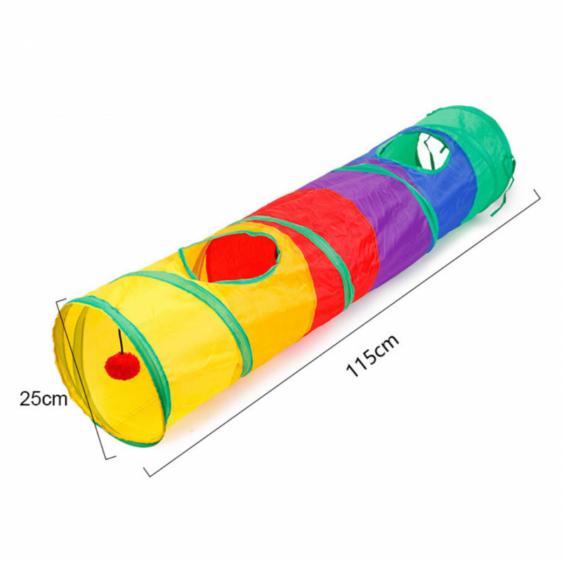 Túnel para Gatos com 14 Itens Interativos