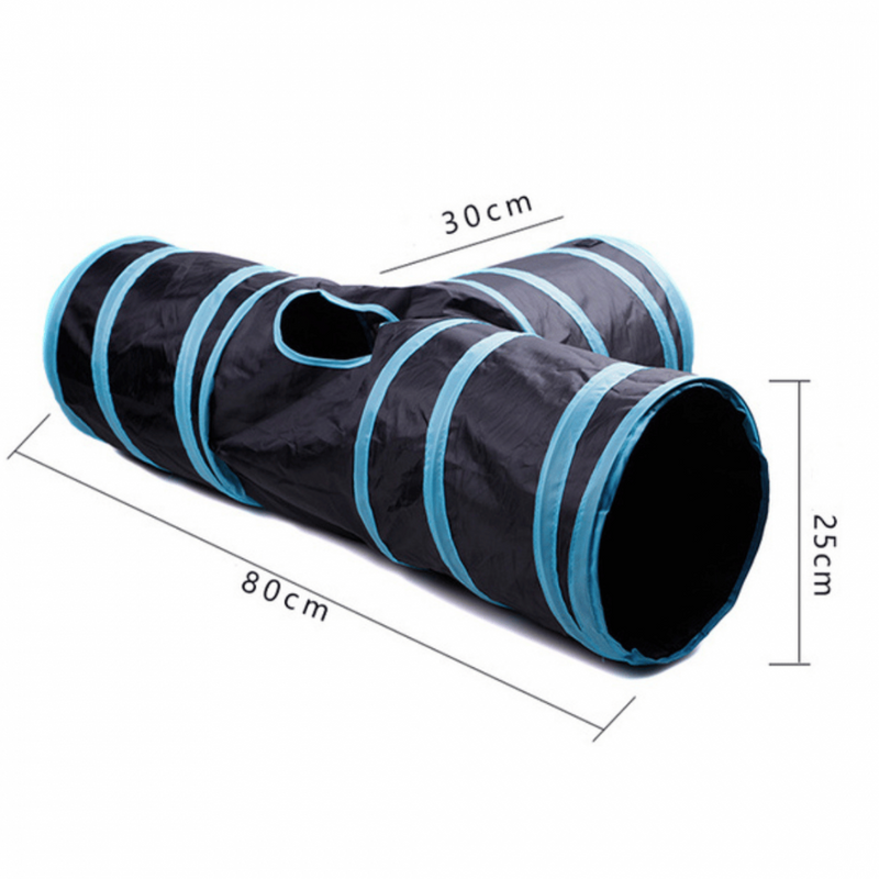 Túnel T para Gatos com 30 Itens Interativos